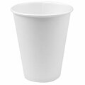 Solo Cup Co 378W-2050 PE 8 oz White Single Poly Paper Hot Cup, 1000PK 378W-2050  (PE)